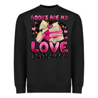 Black books are my love language Heavyweight Sweatshirt - MaliasSmallBusiness