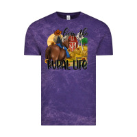Cloud Purple livin the rural life Vintage Tee - MaliasSmallBusiness