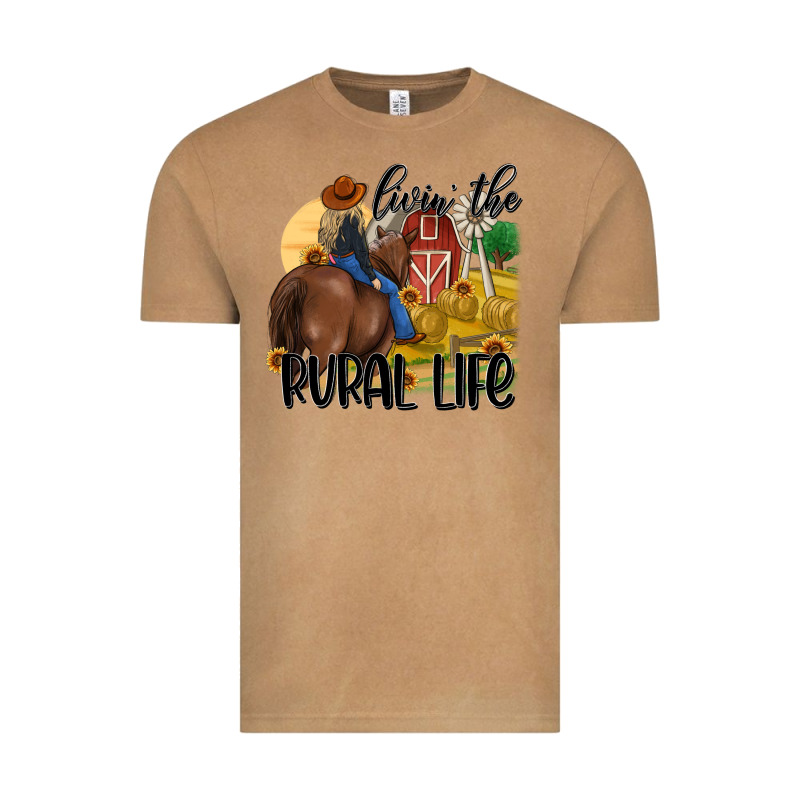 Livin The Rural Life Vintage Tee by MaliasSmallBusiness | Teevron