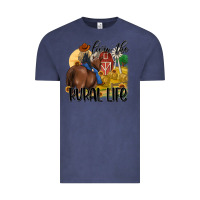 Vintage Denim livin the rural life Vintage Tee - MaliasSmallBusiness