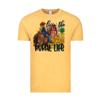 Vintage Mustard livin the rural life Vintage Tee - MaliasSmallBusiness