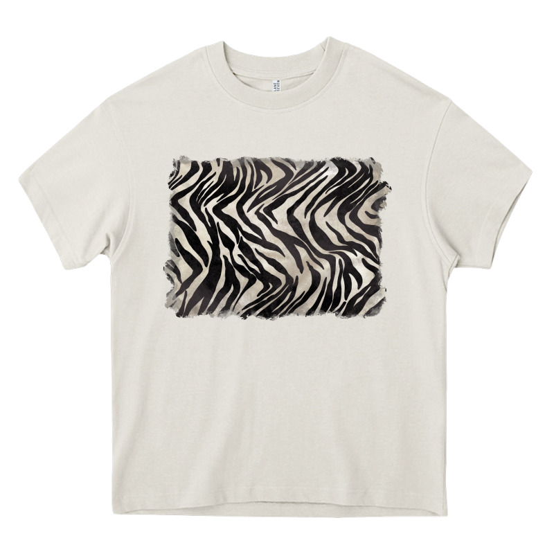 Zebra Pattern Background Heavy Core Tee by BarkalooDesign | Teevron