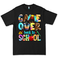 Black game over back to school Premium Tee - AdoDesignShop