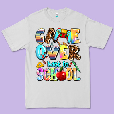 Game Over Back To School Premium Tee Designed By Adodesignshop