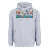 Heather Grey sea shells Heavyweight Hoodie - TumblerDesignByShophia