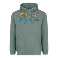 Sage sea shells Heavyweight Hoodie - TumblerDesignByShophia