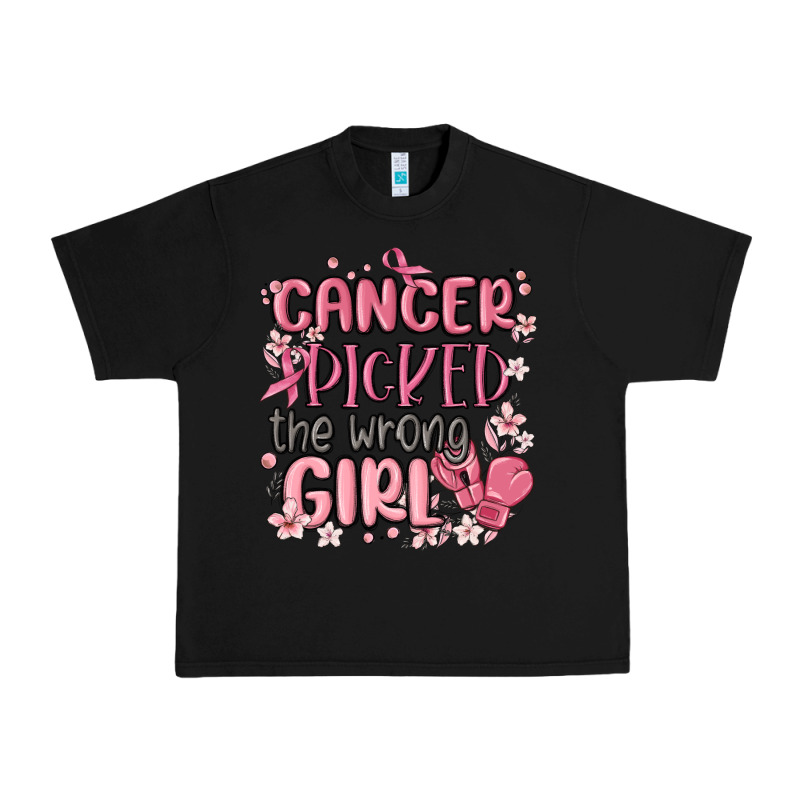 Cancer Picked The Wrong Girl Malia Urban Heavy Tee by MaliasSmallBusiness | Teevron