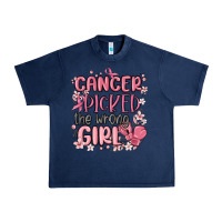 Navy cancer picked the wrong girl malia Urban Heavy Tee - MaliasSmallBusiness