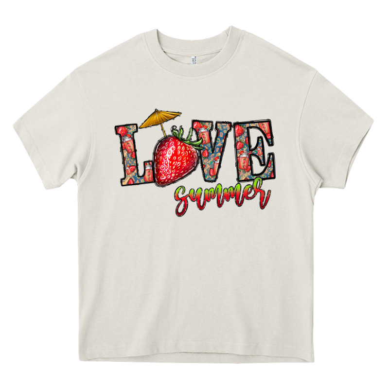 Love Summer Heavy Core Tee by CowhideDigitalArt | Teevron
