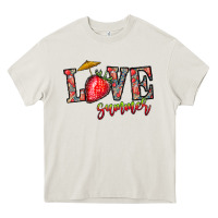 Cream love summer Heavy Core Tee - CowhideDigitalArt