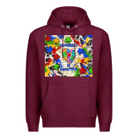 Burgundy different is beautiful Premium Hoodie - TumblerDesignByShophia