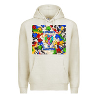 Oatmeal Heather different is beautiful Premium Hoodie - TumblerDesignByShophia