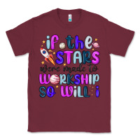 Burgundy if the stars were made to worship so will i Classic Tee - MaliasSmallBusiness