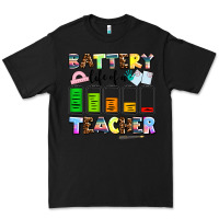 Black battery life of a teacher Premium Tee - AdoDesignShop