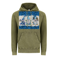 Vintage Olive snowy christmas gnomes Vintage Hoodie - BarkalooDesign