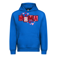 Cobalt Mother's Day mama hearts Urban Hoodie - FaDigitalArtStudio