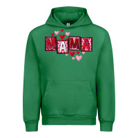 Emerald Mother's Day mama hearts Urban Hoodie - FaDigitalArtStudio