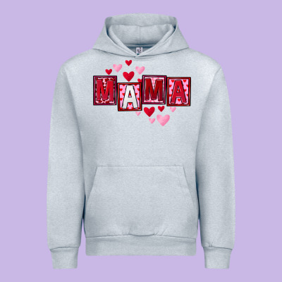 Mother's Day Mama Hearts Urban Hoodie Designed By Fadigitalartstudio
