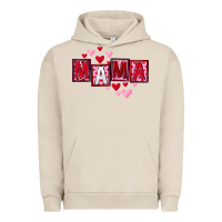 Pigment French Oak Mother's Day mama hearts Urban Hoodie - FaDigitalArtStudio