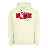 Pigment Pistachio Mother's Day mama hearts Urban Hoodie - FaDigitalArtStudio