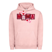 Pigment Salmon Mother's Day mama hearts Urban Hoodie - FaDigitalArtStudio