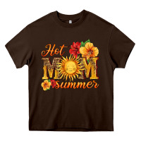 Chocolate Brown hot mom summer Heavy Core Tee - HRA Design Shop