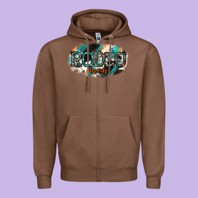 Rodeo Mom Zipper Hoodie Designed By Bettercallsaul