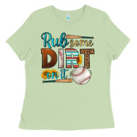 Matcha rub some dirt on it baseball Ladies Tee - HRA Design Shop