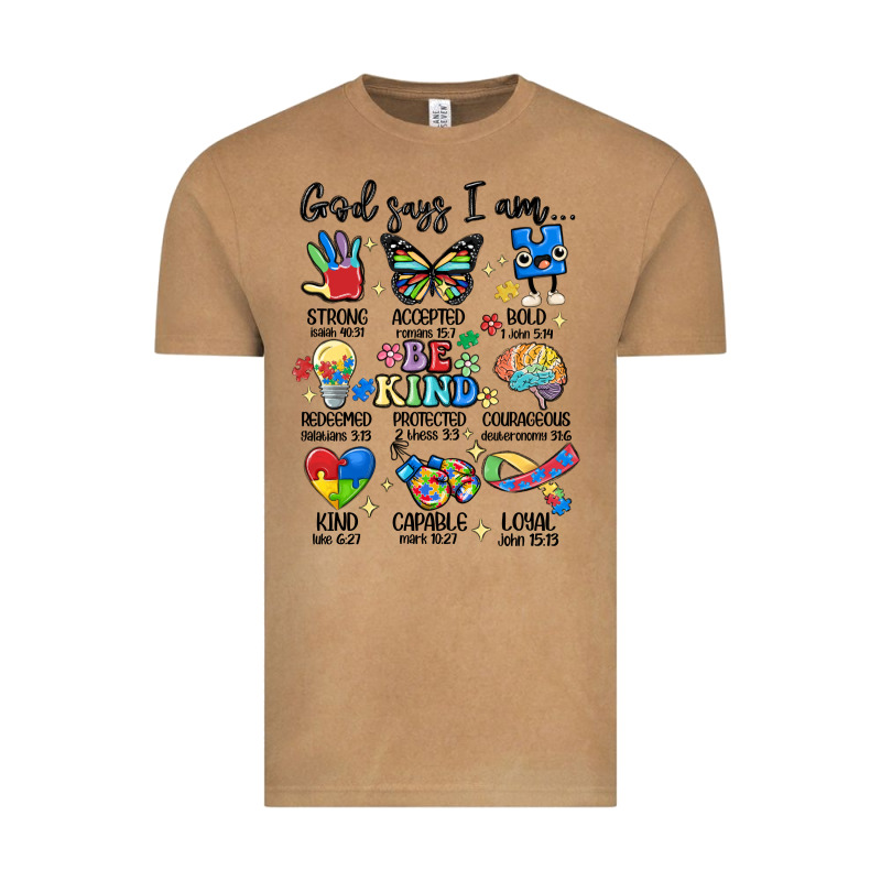 God Says  Am Autism Vintage Tee by MaliasSmallBusiness | Teevron
