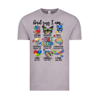 Vintage Zinc god says  am autism Vintage Tee - MaliasSmallBusiness