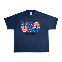 Navy usa since 1776 Urban Heavy Tee - MaliasSmallBusiness
