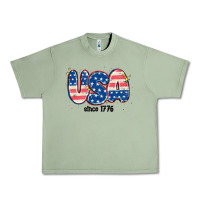 Oil Green usa since 1776 Urban Heavy Tee - MaliasSmallBusiness
