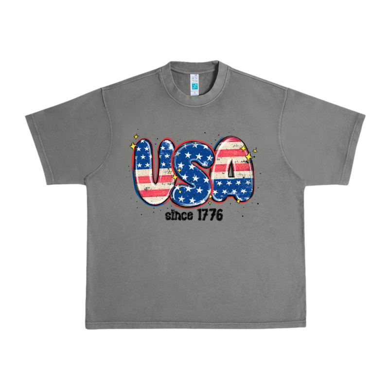 Usa Since 1776 Urban Heavy Tee by MaliasSmallBusiness | Teevron