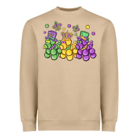 Mushroom mardi gras bead dogs Heavyweight Sweatshirt - MaliasSmallBusiness