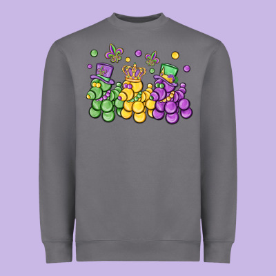 Mardi Gras Bead Dogs Heavyweight Sweatshirt Designed By Maliassmallbusiness