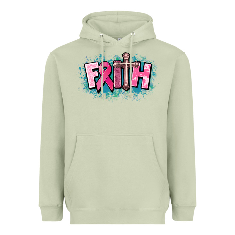 Cancer Faith Cross Heavyweight Hoodie by HowdyJamesFarm | Teevron