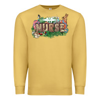 Antique Gold Easter egg Nurse bunny Easter Day Premium Sweatshirt - HowdyJamesFarm