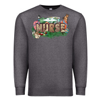 Charcoal Heather Easter egg Nurse bunny Easter Day Premium Sweatshirt - HowdyJamesFarm