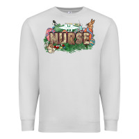 Dove Grey Easter egg Nurse bunny Easter Day Premium Sweatshirt - HowdyJamesFarm