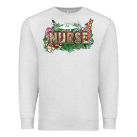 Oatmeal Heather Easter egg Nurse bunny Easter Day Premium Sweatshirt - HowdyJamesFarm