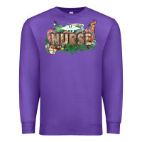 Purple Easter egg Nurse bunny Easter Day Premium Sweatshirt - HowdyJamesFarm