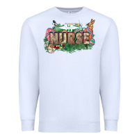 White Easter egg Nurse bunny Easter Day Premium Sweatshirt - HowdyJamesFarm