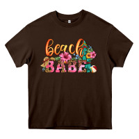 Chocolate Brown beach babe Heavy Core Tee - HRA Design Shop