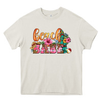Cream beach babe Heavy Core Tee - HRA Design Shop