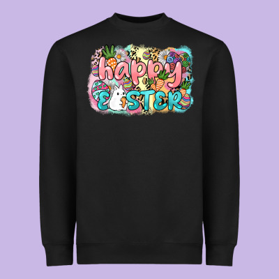 Happy Easter Heavyweight Sweatshirt Designed By Nancycooperartshop