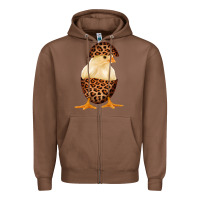 Chestnut Chick with Leopard Eggshell Zipper Hoodie - Bettercallsaul