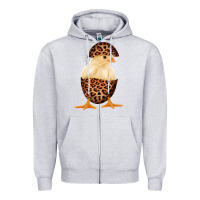 Heather Grey Chick with Leopard Eggshell Zipper Hoodie - Bettercallsaul