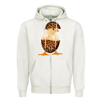 Oatmeal Heather Chick with Leopard Eggshell Zipper Hoodie - Bettercallsaul