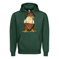 Sports Green Chick with Leopard Eggshell Zipper Hoodie - Bettercallsaul