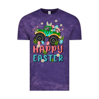 Cloud Purple easter monster truck Vintage Tee - MaliasSmallBusiness